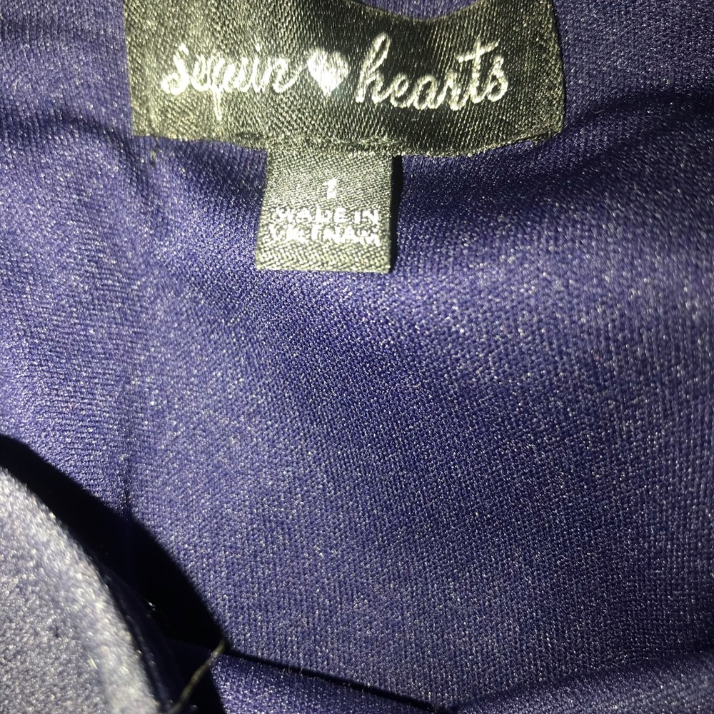 Exquisite Two Piece Navy Formal Dress - Picture 5 of 5